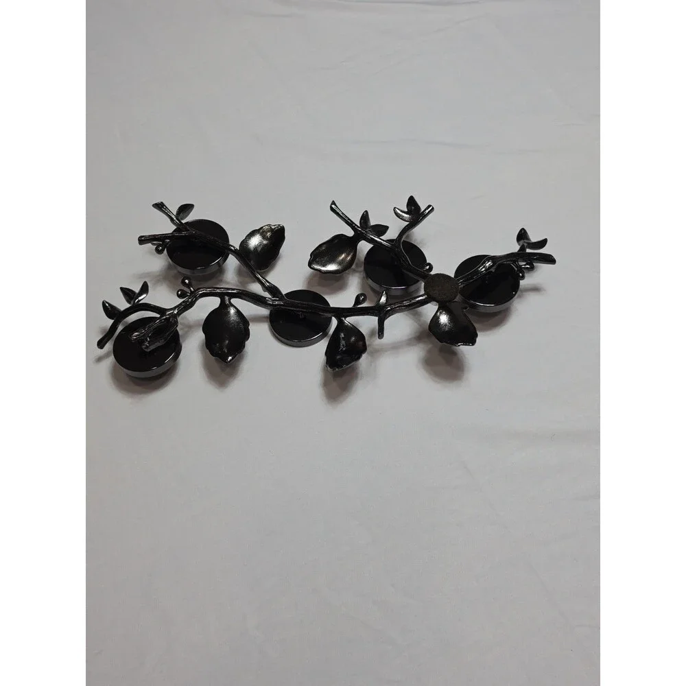 RARE. Bath And Body Works Slatkin Co. Metal Mini Candle Leaf Candle Holder